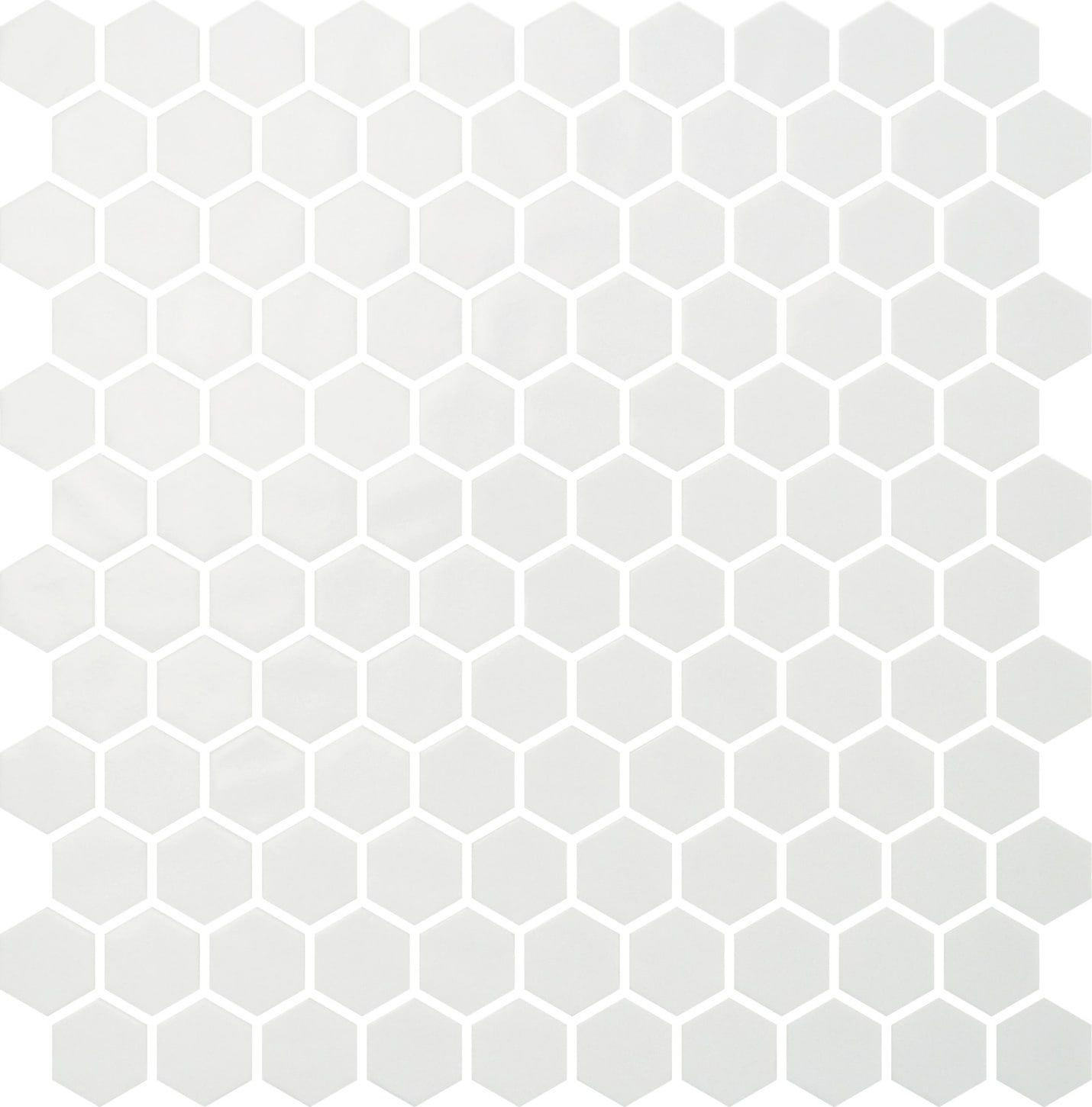 backsplash mosaic tiles Hex Natureglass Glossy White 12" x 12" 2002893 Centura Hexagon Mosaic Tiles | Floors & Baths Pro's