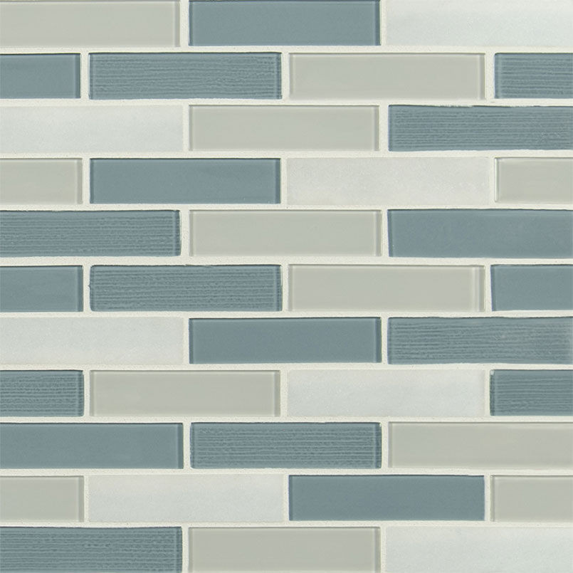 Colosseo Azul 12" x 12" SMOT-SGLS-COLAZU4MM MSI Surfaces Rectangle Mosaic Tiles | Floors & Baths Pro's