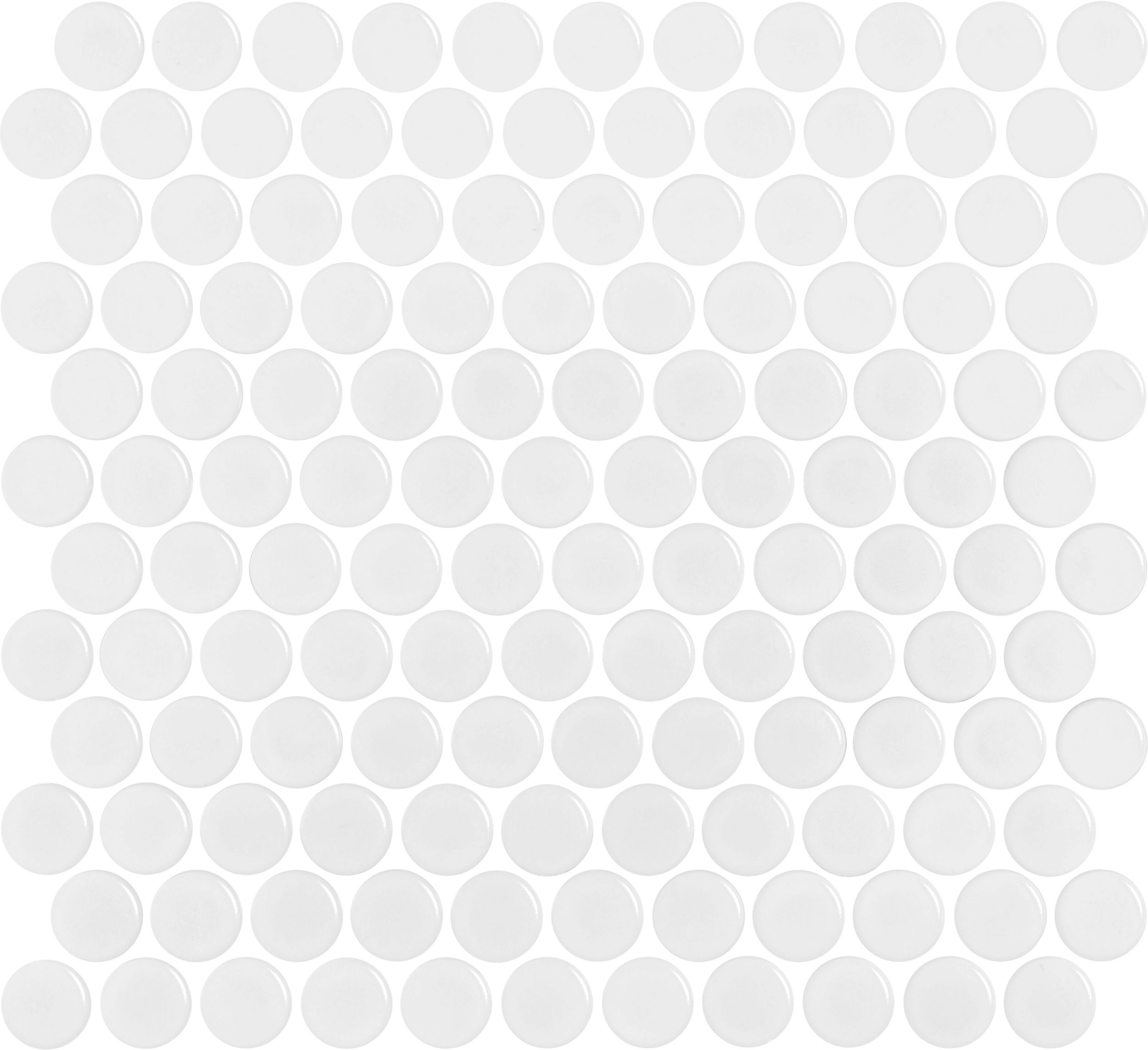 backsplash mosaic tiles Penny 28 White Glossy 12" x 13" PEWHITEG Centura Mosaic Mosaic Tiles | Floors & Baths Pro's