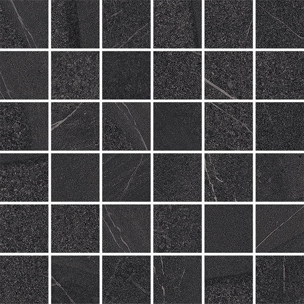 backsplash mosaic tiles York Anthracite Matte 12" x 12" (10.55 sqft/box) YRK30085N Centura Square Mosaic Tiles | Floors & Baths Pro's