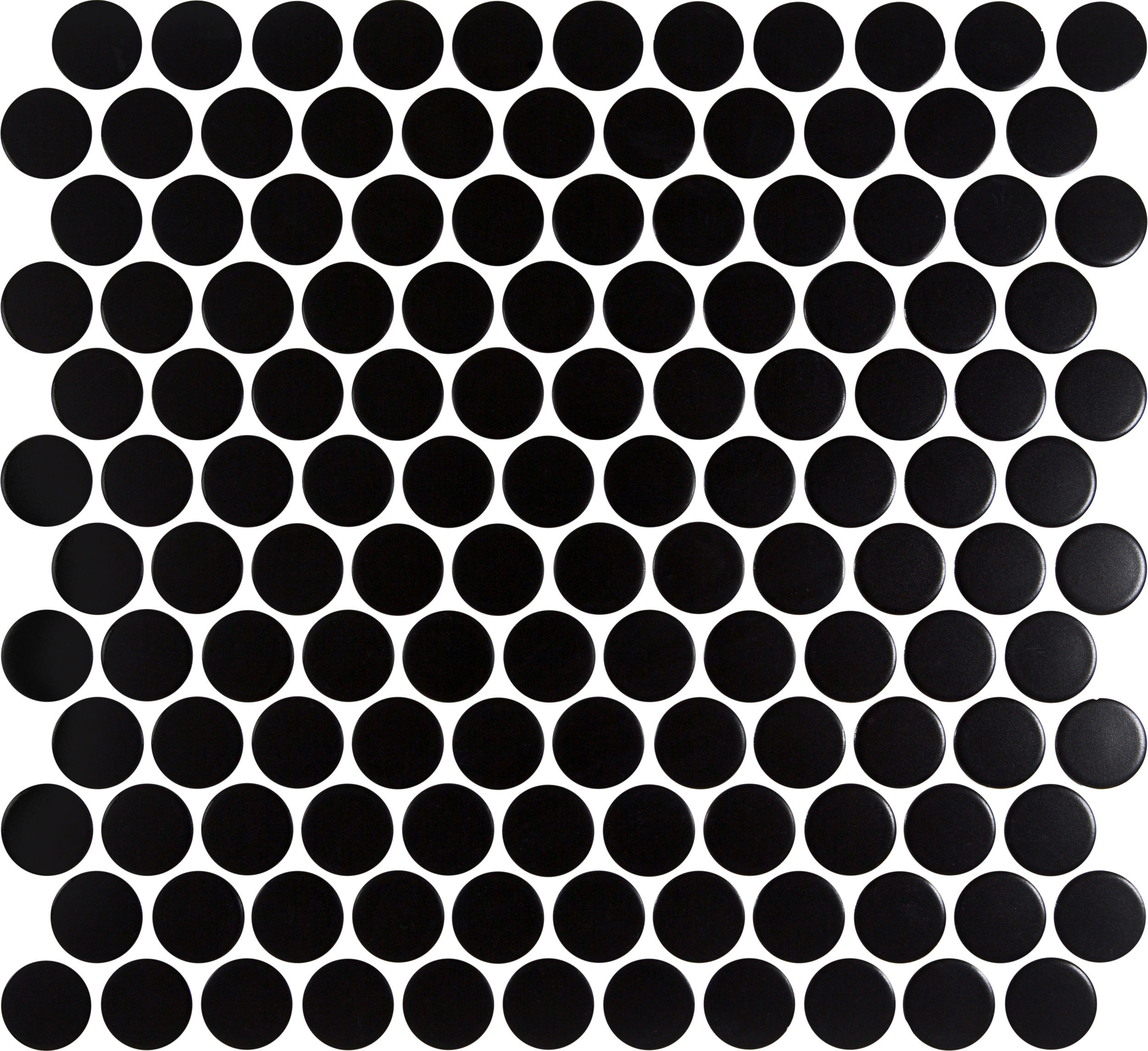 backsplash mosaic tiles Penny 28 Black Matte 12" x 13" PEBLACKM Centura Mosaic Mosaic Tiles | Floors & Baths Pro's