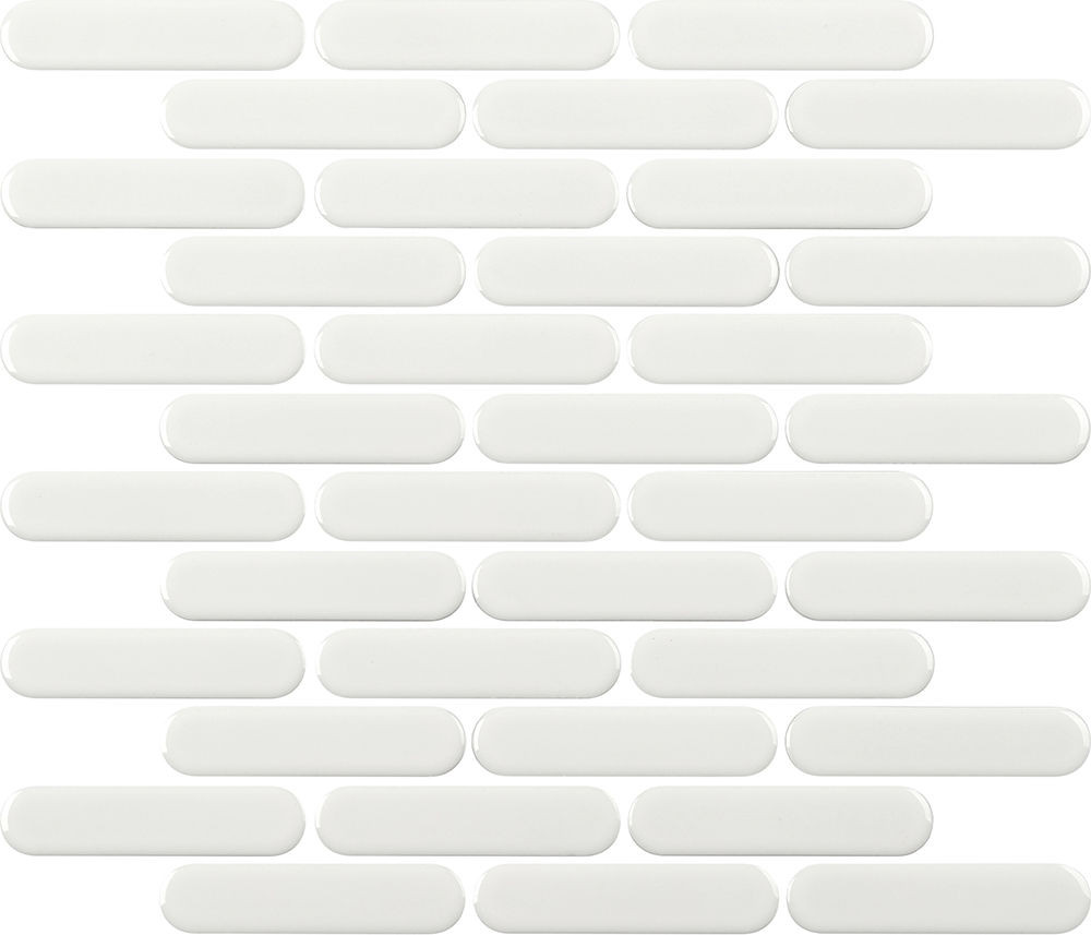 Osvego White Glossy 12" x 12" OSVEGOWHG Centura Mosaic Mosaic Tiles | Floors & Baths Pro's