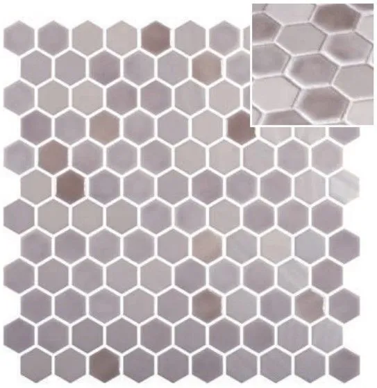 Hexagon Blends Matte Dun 11-13/32" x 11-27/32"