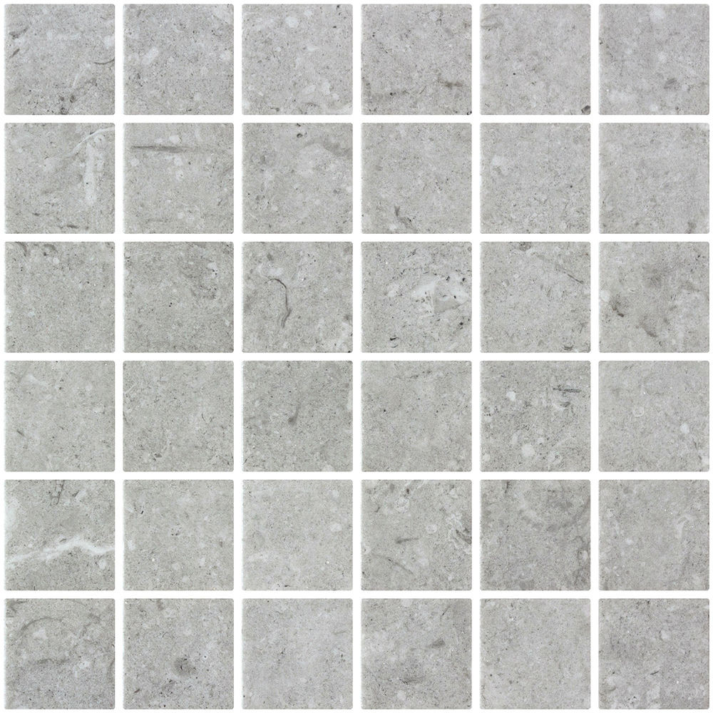 Penta Normatech Grey Matte 12" x 12" 2006179 Centura Square Mosaic Tiles | Floors & Baths Pro's