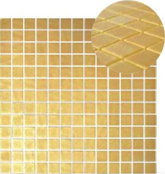 backsplash mosaic tiles Glamour Matte Gold 13" x 13" GG2002215 Centura Square Mosaic Tiles | Floors & Baths Pro's