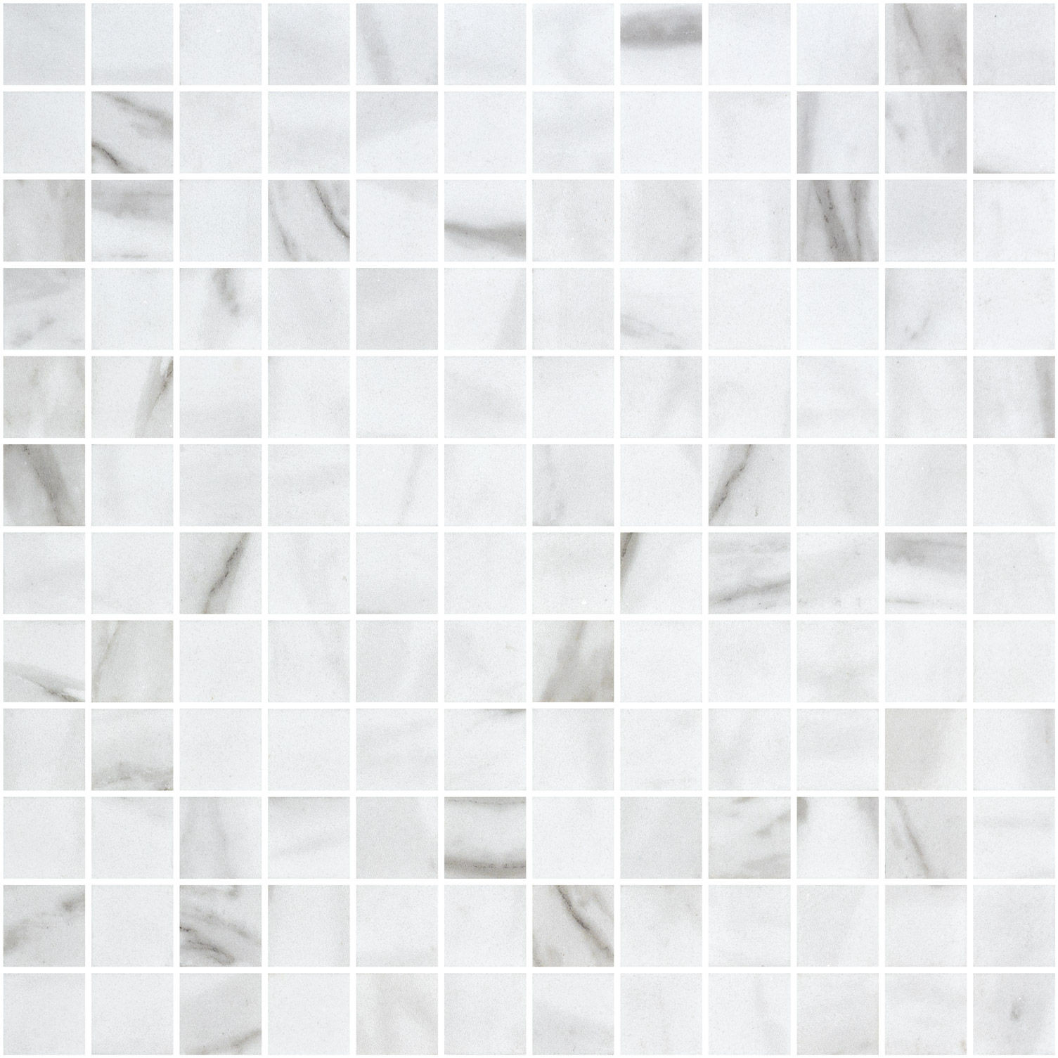 backsplash mosaic tiles Ecostone Matte Calacatta 12" x 12" 2003274 Centura Square Mosaic Tiles | Floors & Baths Pro's