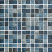 backsplash mosaic tiles Woodland Matte Indigo 12-1/4" x 12-1/4" WL2003413 Centura Square Mosaic Tiles | Floors & Baths Pro's