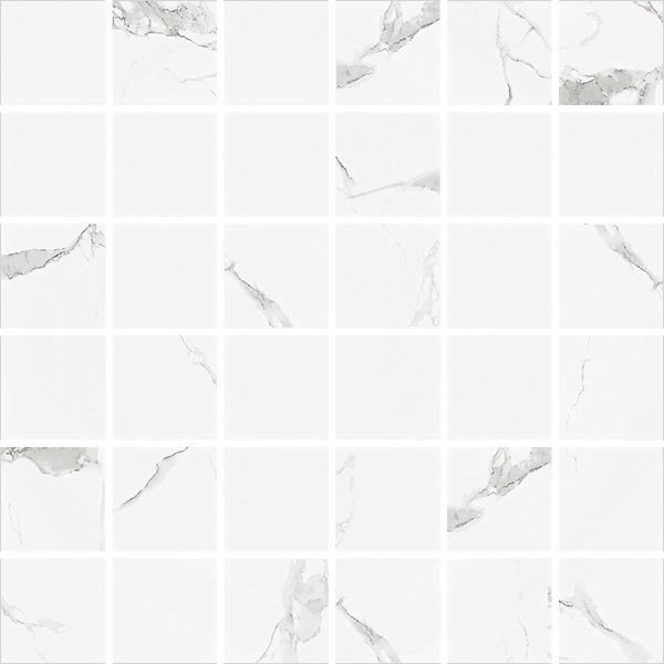 Statuario Polished 12" x 12" STATMO22P Centura Square Mosaic Tiles | Floors & Baths Pro's