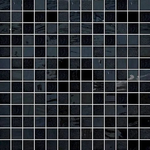 Opalo Stone Noir Square Glossy 12" x 12" OPSTNEMON Centura Square Mosaic Tiles