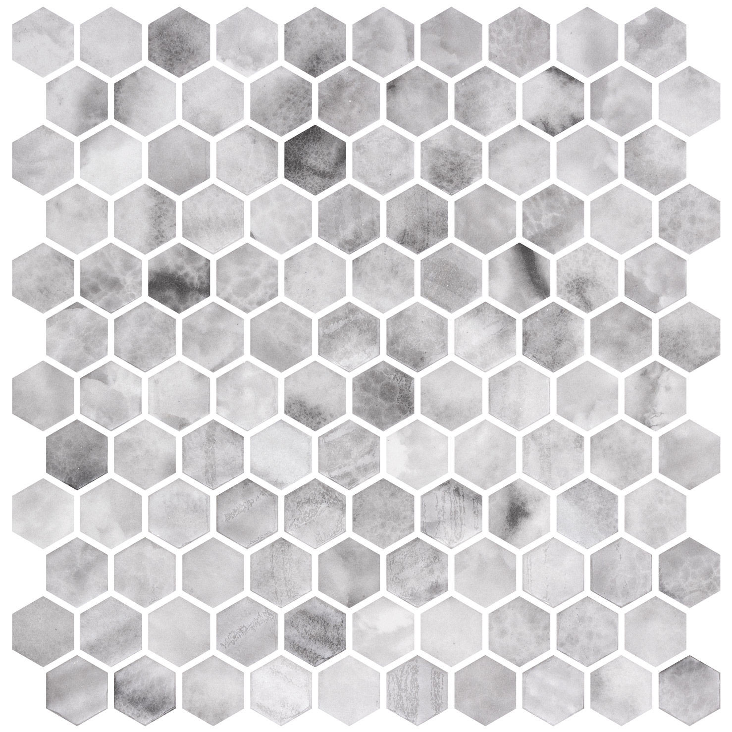 Hex Ecostone Matte Onice 12" x 12" 2003263 Centura Hexagon Mosaic Tiles | Floors & Baths Pro's