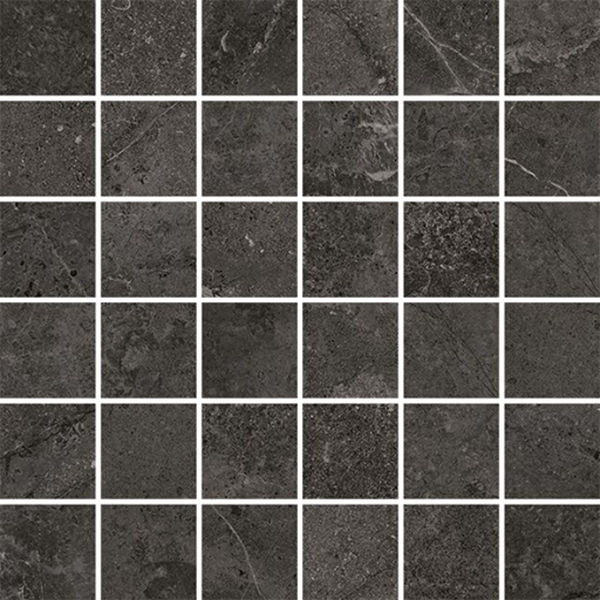 Walden Stone Antracite Matte 12" x 12" WLD20053 Centura Square Mosaic Tiles | Floors & Baths Pro's