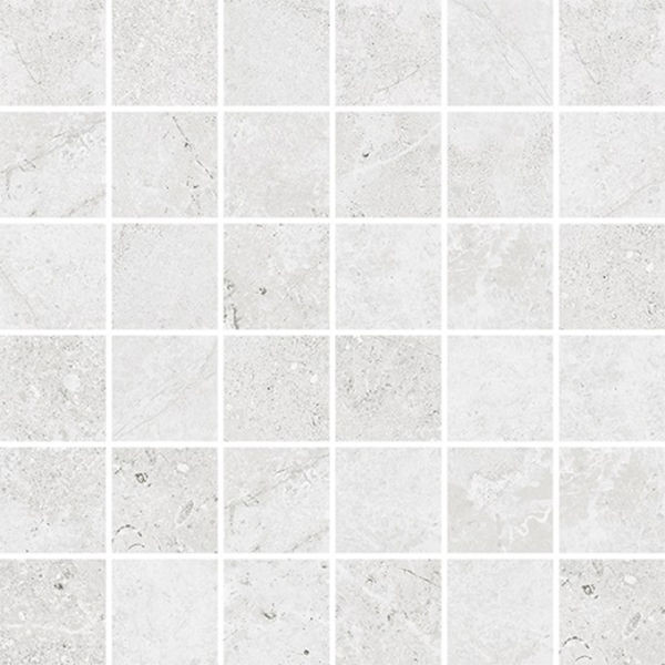 Walden Stone White Matte 12" x 12" WLD20051 Centura Square Mosaic Tiles | Floors & Baths Pro's