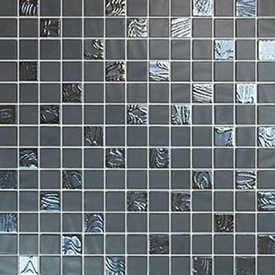 backsplash mosaic tiles NatureBlends Shiny Upsala Dark Grey 13" x 13" NB2002328 Centura Square Mosaic Tiles | Floors & Baths Pro's