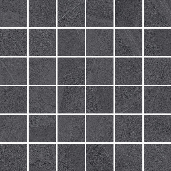 backsplash mosaic tiles York Smoke Matte 12" x 12" (10.55 sqft/box) YRK30086N Centura Square Mosaic Tiles | Floors & Baths Pro's