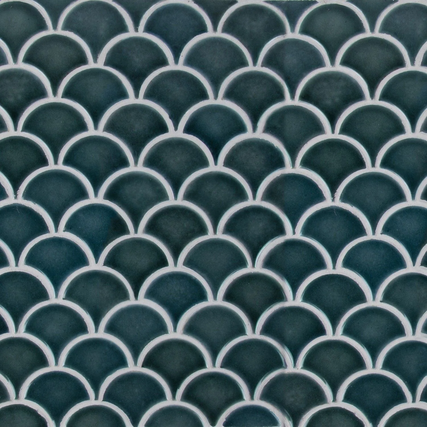 Azul Scallop Blue Glossy 10" x 13" SMOT-PT-AZULSCAL8MM MSI Surfaces Other Mosaic Tiles