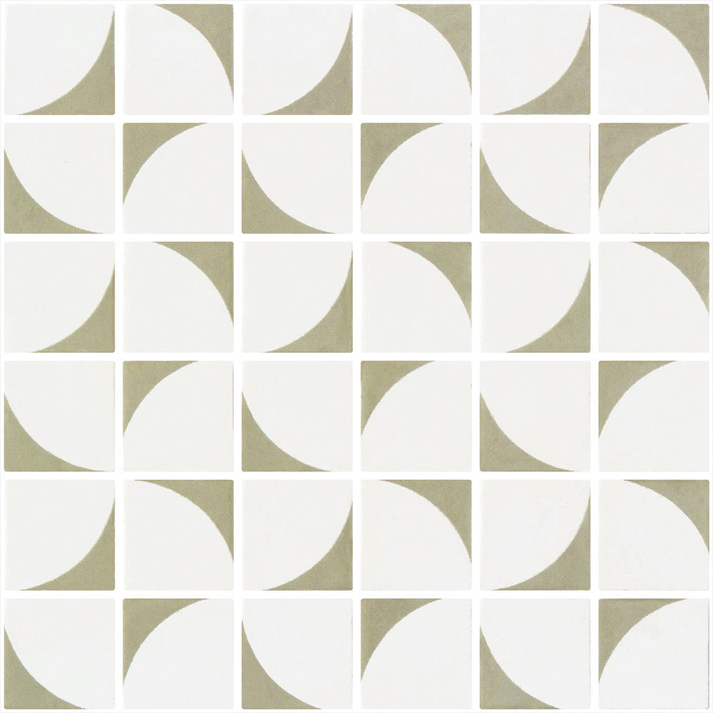 backsplash mosaic tiles Penta Memphis Olive Green Matte 12" x 12" 2006406 Centura Square Mosaic Tiles | Floors & Baths Pro's