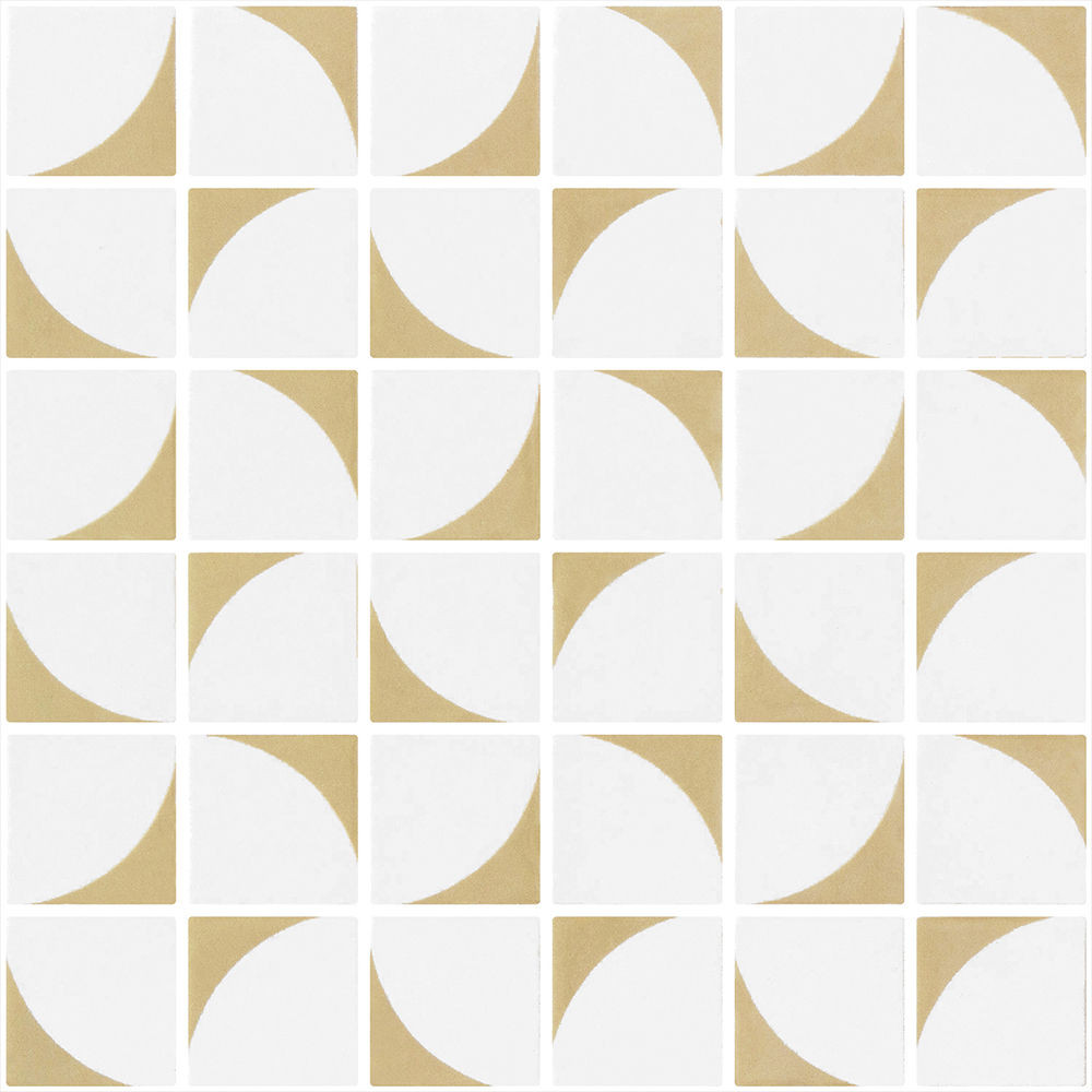 Penta Memphis Vanille Matte 12" x 12" 2006404 Centura Square Mosaic Tiles | Floors & Baths Pro's