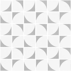  11" X 11", 8" Penta Memphis Light Grey Matte 12" x 12" 2006155 Centura Square Mosaic Tiles 