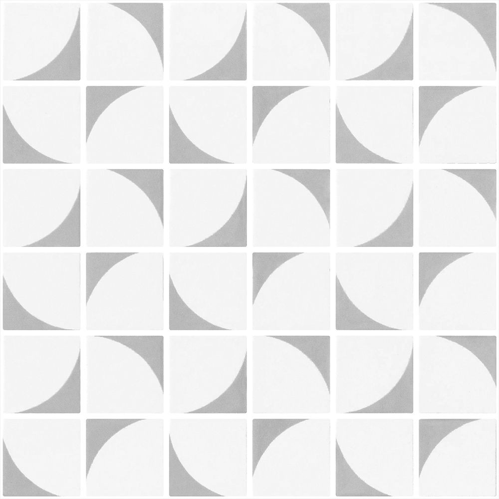 Penta Memphis Light Grey Matte 12" x 12" 2006155 Centura Square Mosaic Tiles | Floors & Baths Pro's