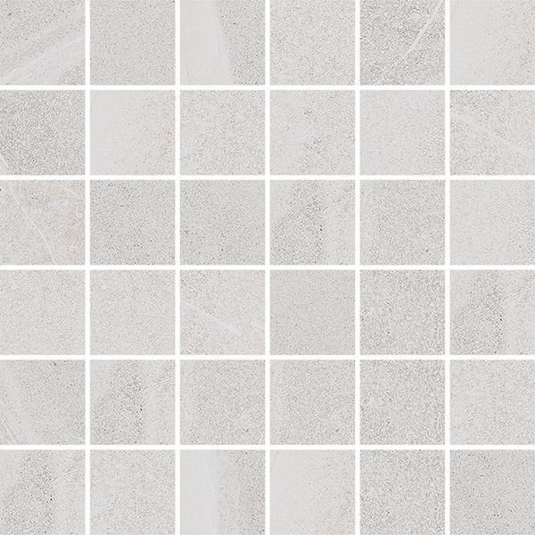 York Bone Matte 12" x 12" (10.55 sqft/box) YRK30083N Centura Square Mosaic Tiles | Floors & Baths Pro's