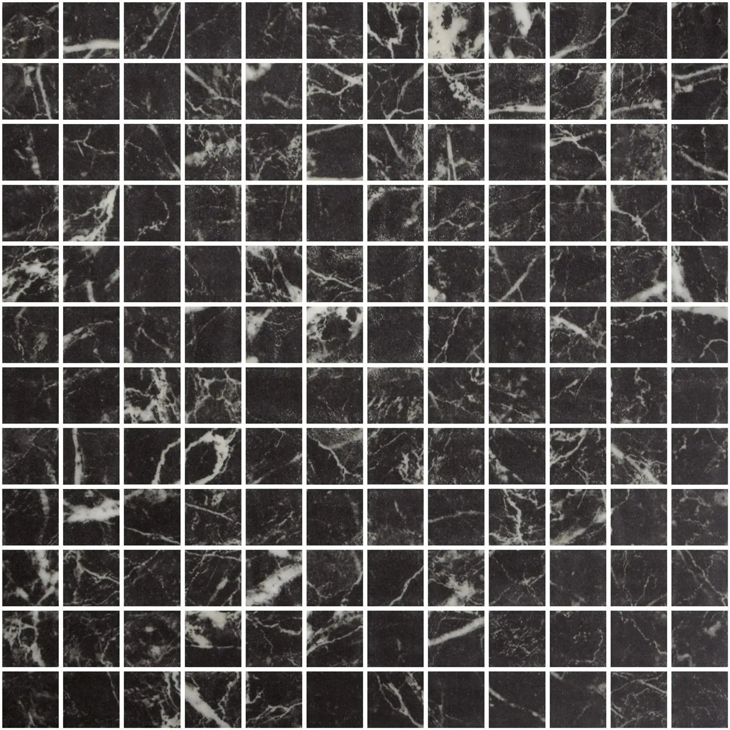 Ecostone Matte Nero Marquina 12-1/4" x 12-1/4"