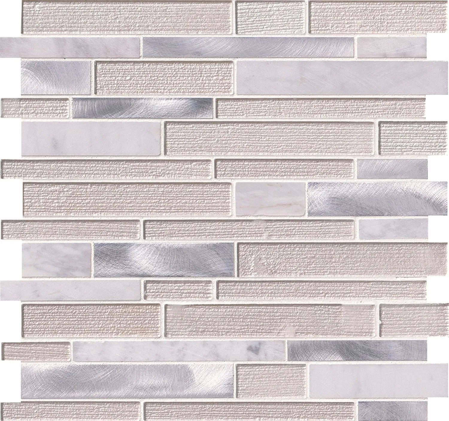 White Wave White-Warm Multi Finish 12" x 12"