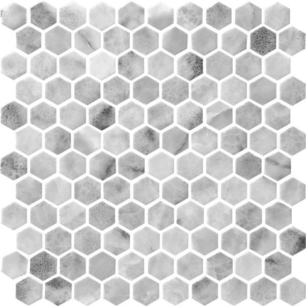 backsplash mosaic tiles Hex Vintage Onice Matte 12" x 12" VINONMIMAHEX Centura Hexagon Mosaic Tiles | Floors & Baths Pro's