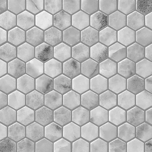 Hex Vintage Onice Matte 12" x 12" VINONMIMAHEX Centura Hexagon Mosaic Tiles