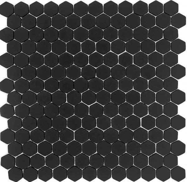 Pan Dan Graphite Matte 12" x 12" ESGRAPHITE23 Centura Hexagon Mosaic Tiles | Floors & Baths Pro's