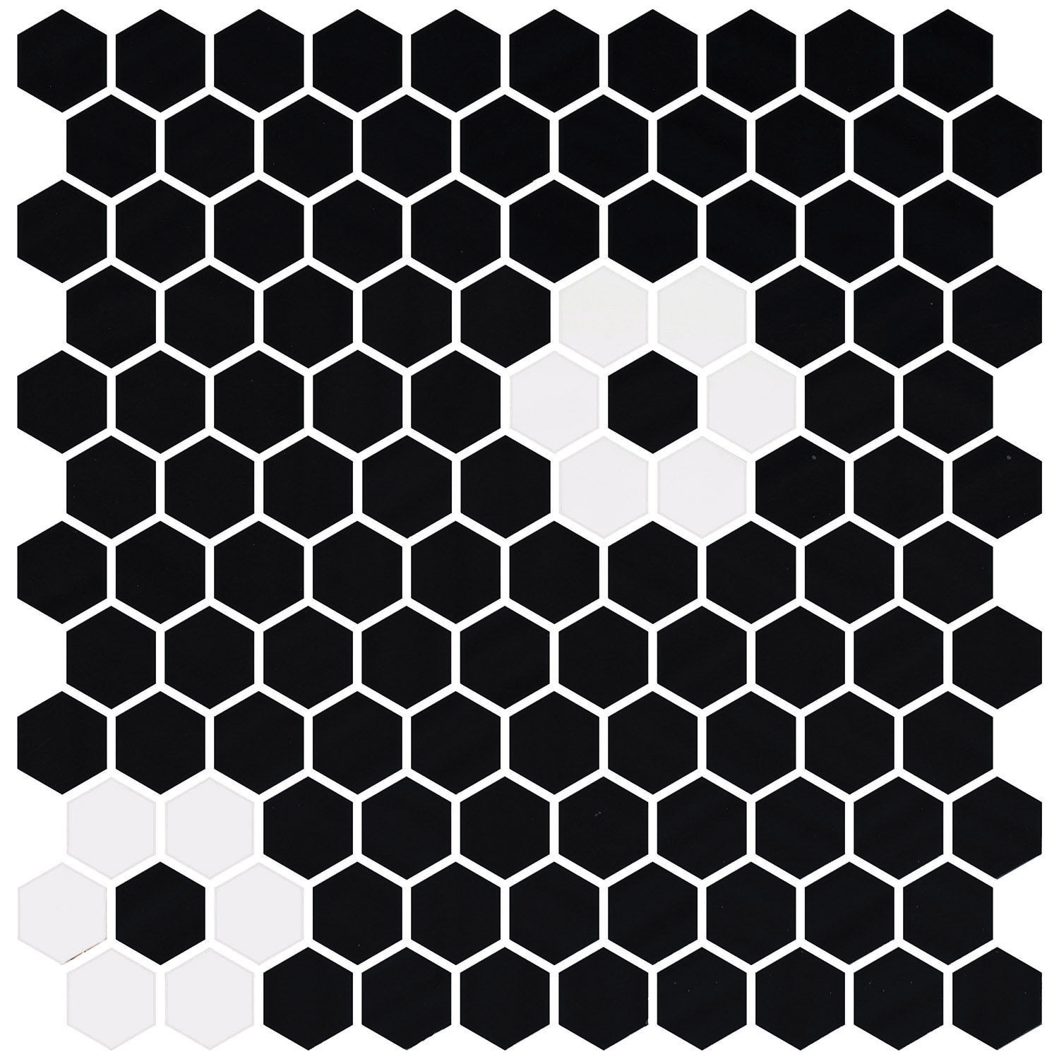 Hex Pattern 2 Matte 12" x 12" GE2003363 Centura Hexagon Mosaic Tiles | Floors & Baths Pro's