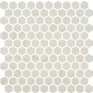 backsplash mosaic tiles Hex Ecostones Bone 11-13/32" x 11-27/32" ESTVEBOMHEX Centura Hexagon Mosaic Tiles | Floors & Baths Pro's