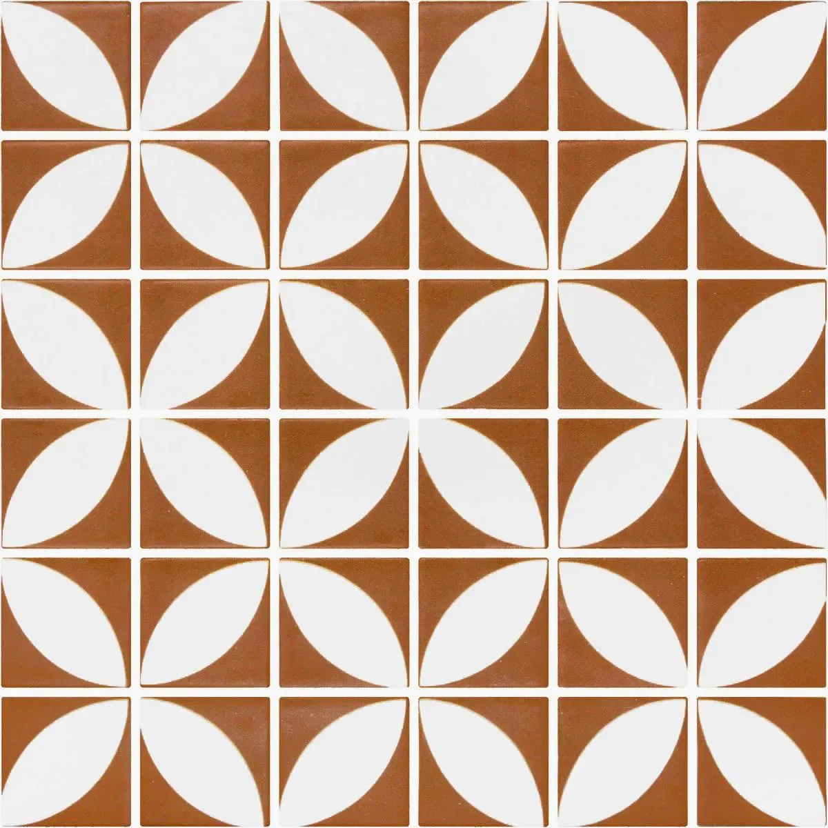 Penta Azalea Ginger Matte 12" x 12" 2006305 Centura Square Mosaic Tiles