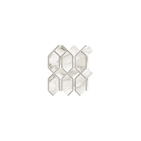 backsplash mosaic tiles La Marca Calacatta Paonazzo Polished 12" x 13" 4501-0407-0 Anatolia Hexagon Mosaic Tiles | Floors & Baths Pro's