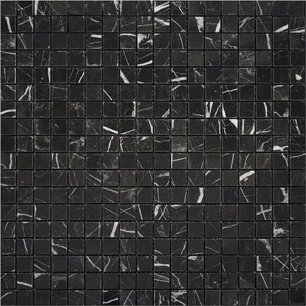 Terra Marble Nero Marquina Square Polished 12" x 12"