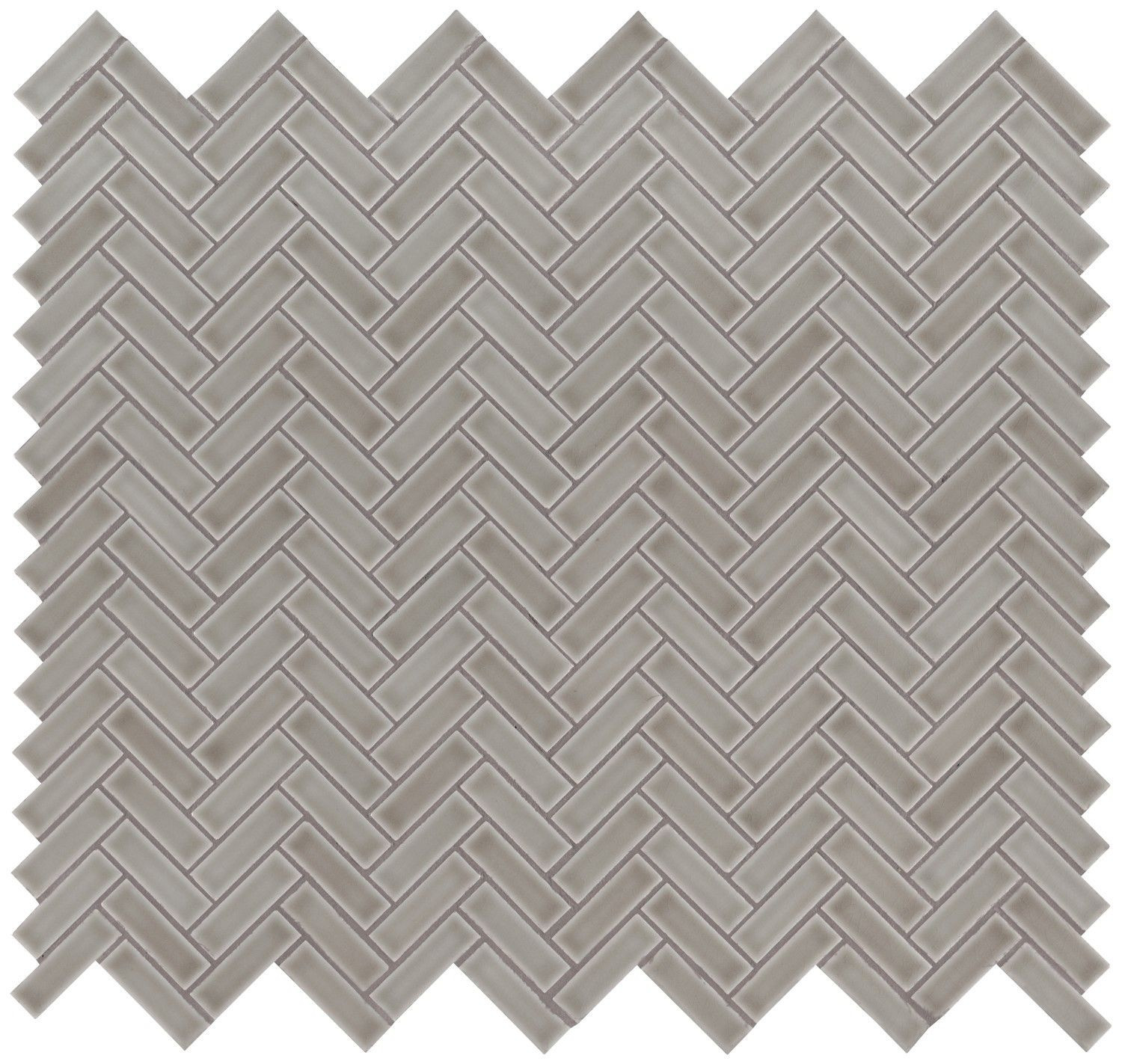 Dove Gray-Light Glossy 11-1/2" x 12-1/2" SMOT-PT-DG-HB MSI Surfaces Rectangle Mosaic Tiles | Floors & Baths Pro's