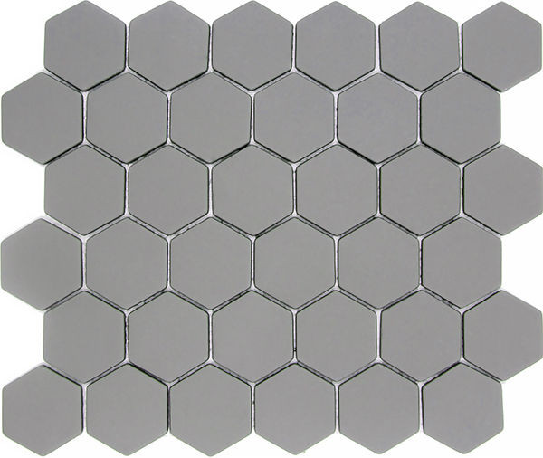 Pan Dan Dust Matte 11" x 12" ESDUST48 Centura Hexagon Mosaic Tiles | Floors & Baths Pro's