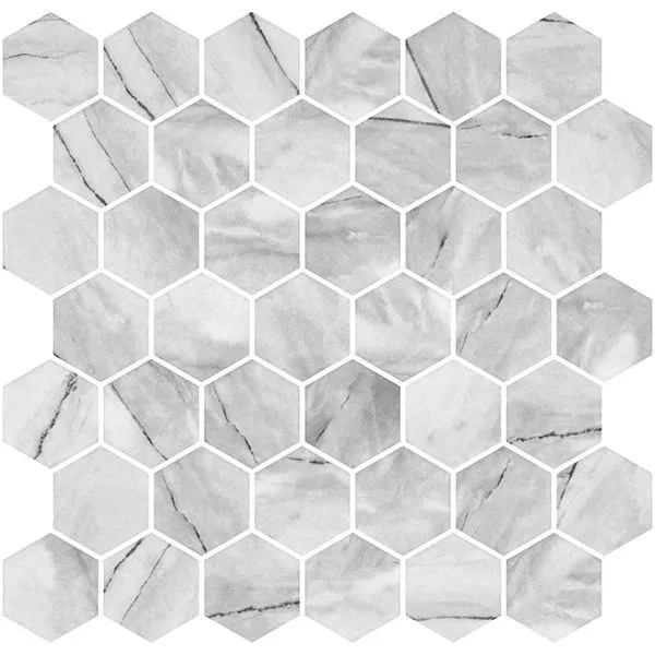 Hex XL Ecostone Inverno Grey Matte 12" x 12"