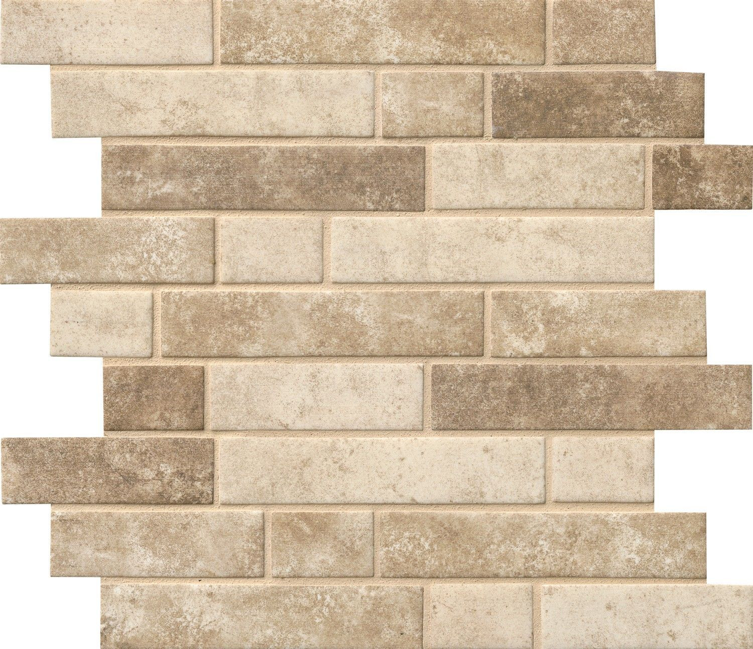 Sahara Sundown Beige Glossy 12" x 12" SMOT-GLSIL-SAND6MM MSI Surfaces Rectangle Mosaic Tiles | Floors & Baths Pro's