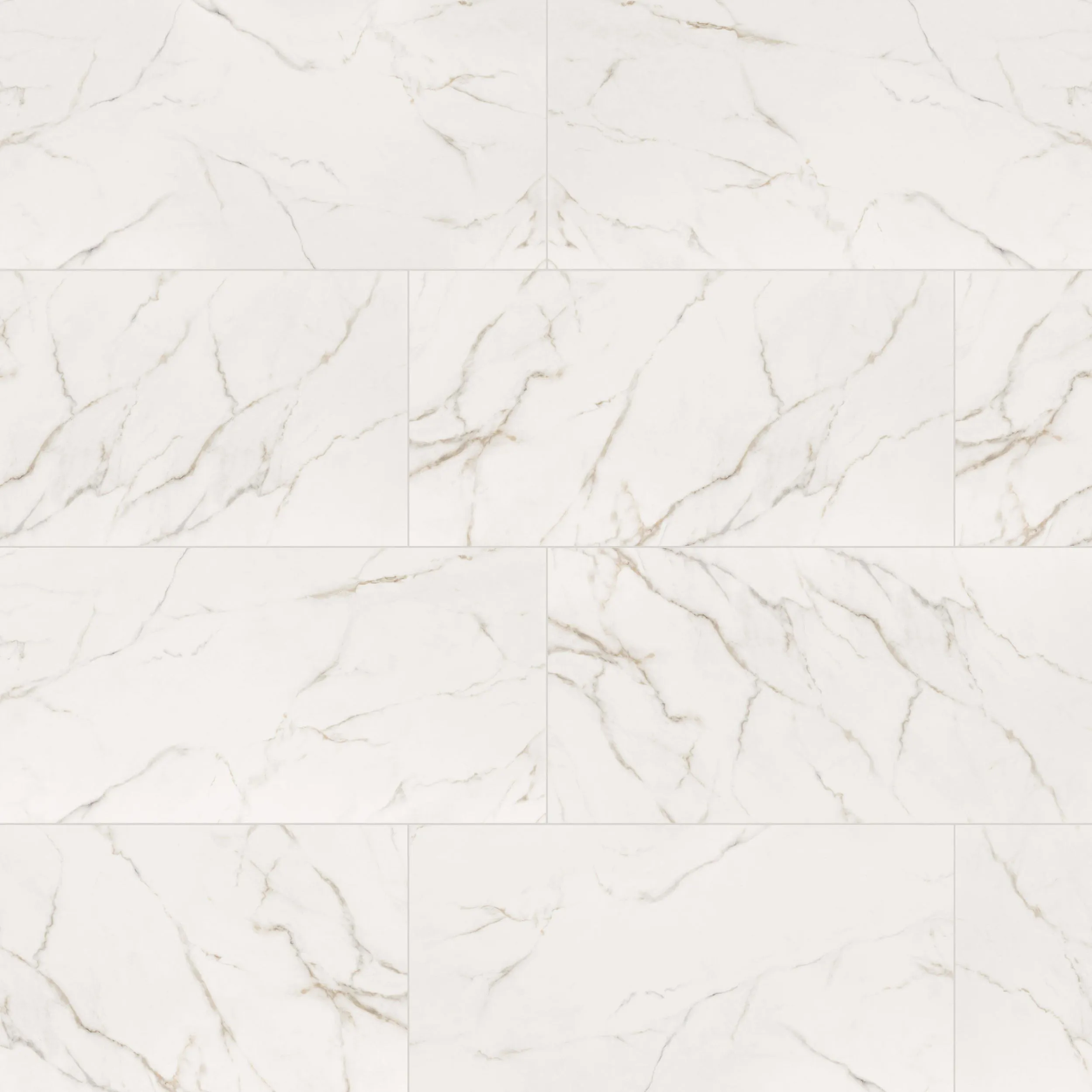 Kaya Calacatta Lucca Matte 3" x 3" NKAYCALLUC3X3 MSI Surfaces Square Mosaic Tiles