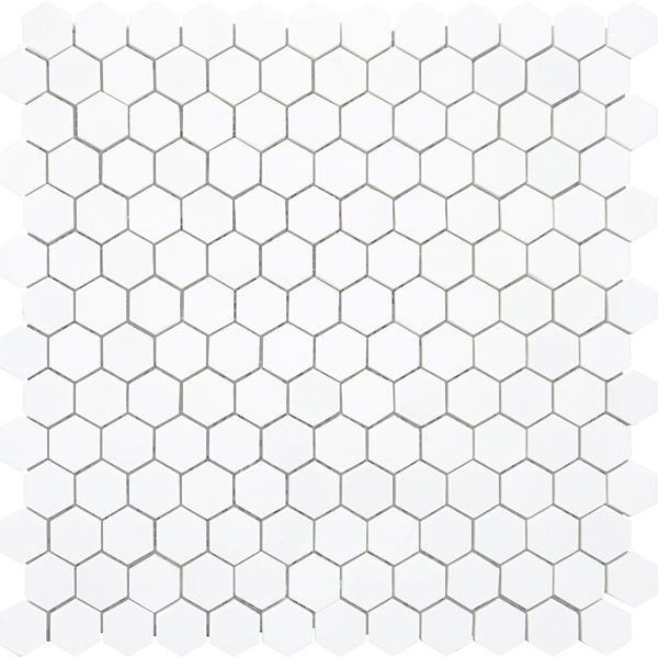 backsplash mosaic tiles Terra Marble Dolomite Hexagon Polished 12" x 12" DOHEX Centura Hexagon Mosaic Tiles | Floors & Baths Pro's