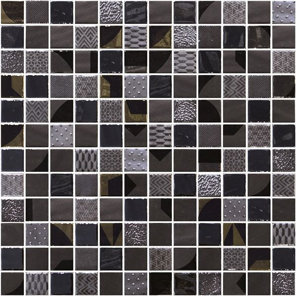 Boreal Draco 12" x 12" 2003817 Centura Square Mosaic Tiles | Floors & Baths Pro's