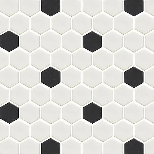 Geo Pattern Hex Pattern Custom 1 Matte 10" x 12" GE2000027 Centura Hexagon Mosaic Tiles