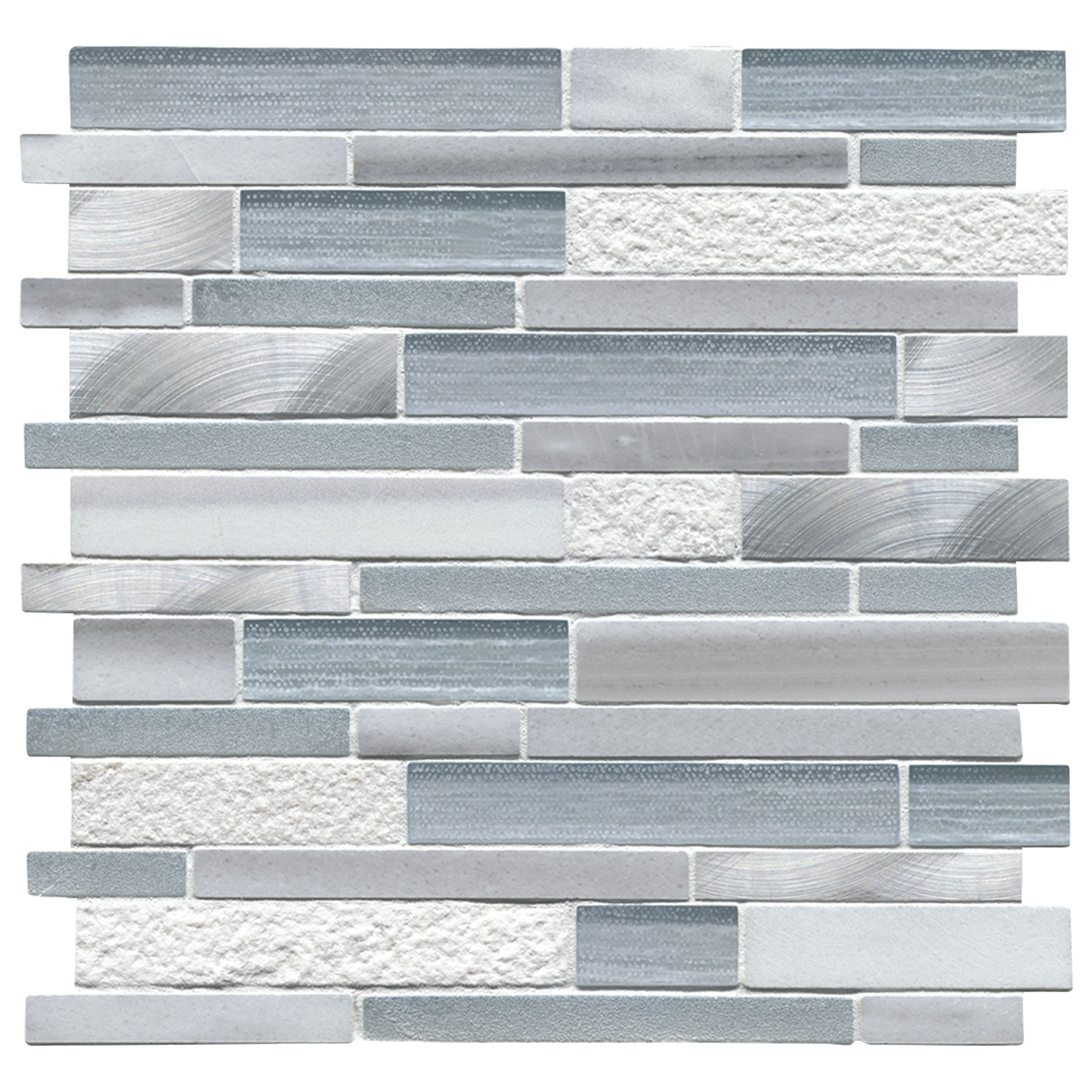 backsplash mosaic tiles Harlow 12" x 12" SMOT-SGLSMTIL-HAR8MM MSI Surfaces Rectangle Mosaic Tiles | Floors & Baths Pro's