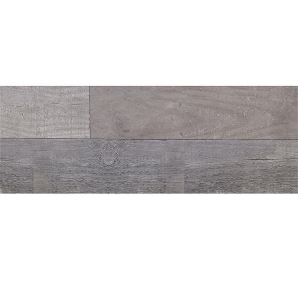 floor tiles Bois Flotte Gris Matte 7" x 24" (9845 ) Wood Look Floor Tiles | Floors & Baths Pro's