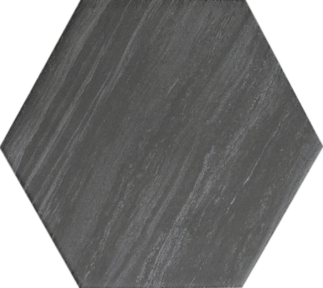 Lithos Hexagon Dark Matte 4-1/2" x 4" (LIT27974 ) Marble Look Floor Tiles | Floors & Baths Pro's