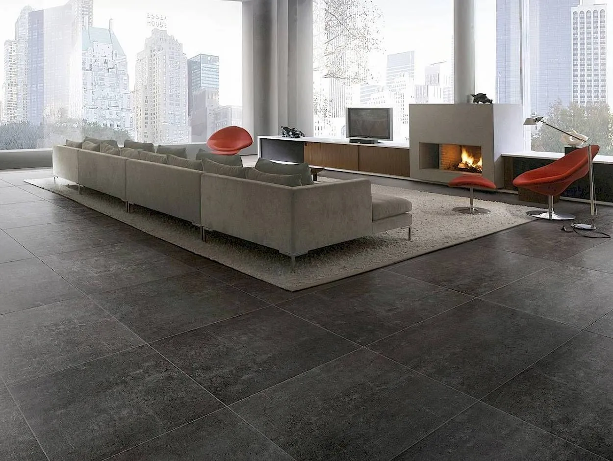 Subway Smoke Natural 12" x 24" (36SW4NR ) Concrete Look Floor Tiles