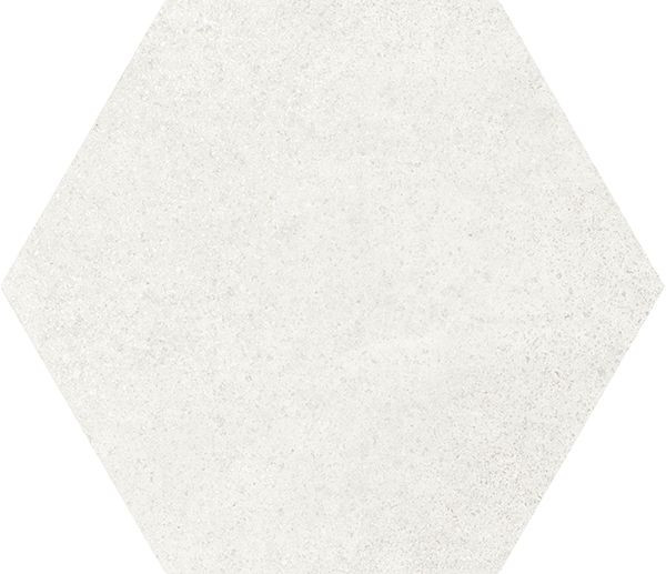 Hexatile Cement White Matte 7" x 8" (7.69 sqft/box) (HE22092NN ) Concrete Look Floor Tiles | Floors & Baths Pro's