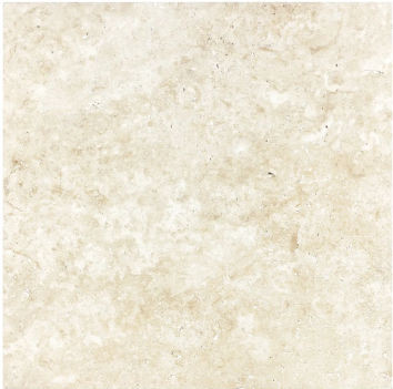 Ivory Travertine Brushed 16" x 16" (5000-0099-0 ) Concrete Look Floor Tiles | Floors & Baths Pro's