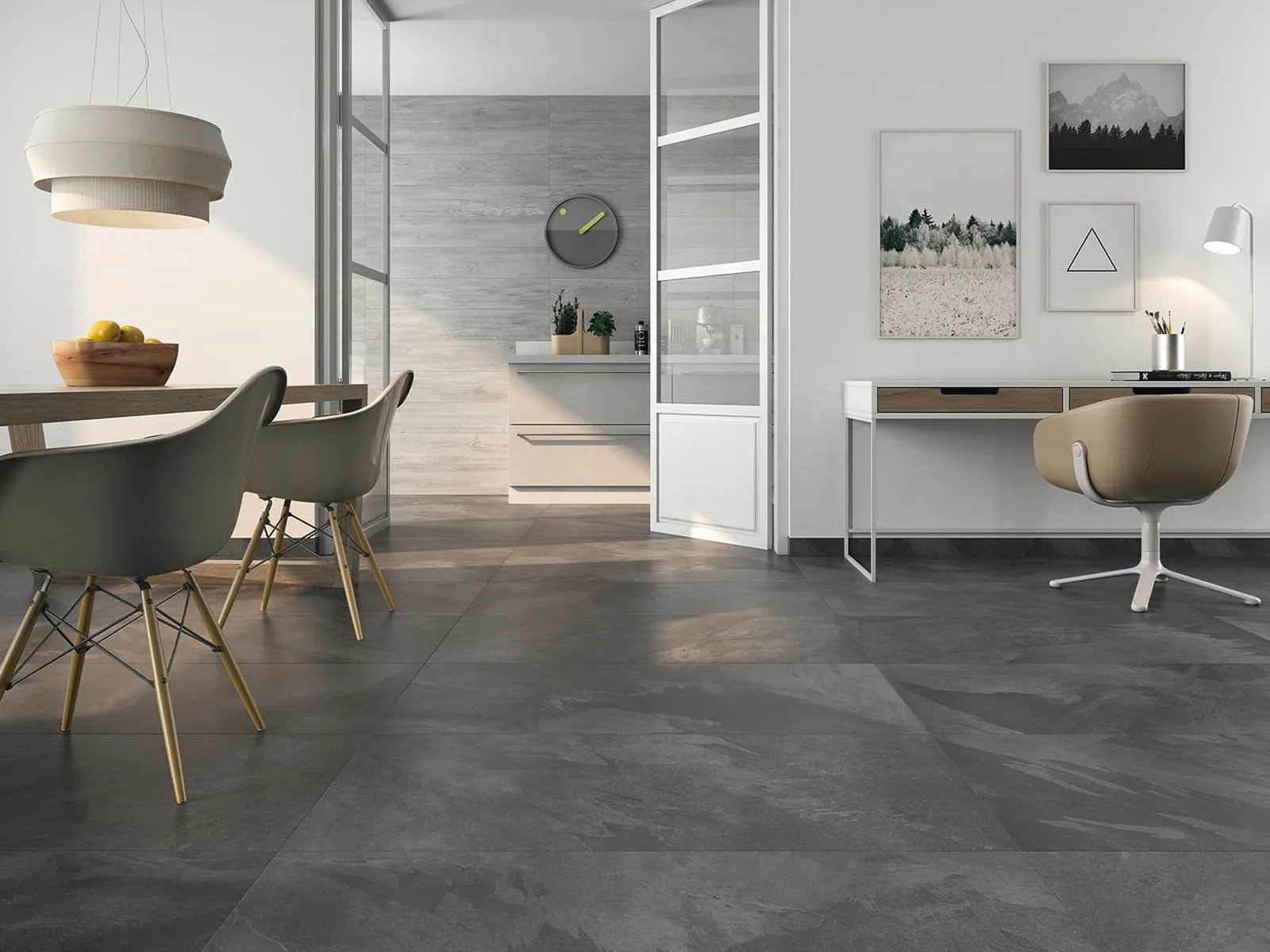 K Slate Grafito Matte 24" x 48" (KSGR2448 ) Slate Look Floor Tiles