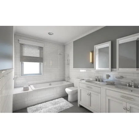 FloorBox Wall Tiles Metro White Glossy 4" x 12" (566251003 FloorBox) Contemporary Wall Tile